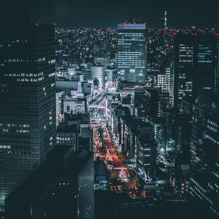 City skyline in Amsterdam, Netherlands